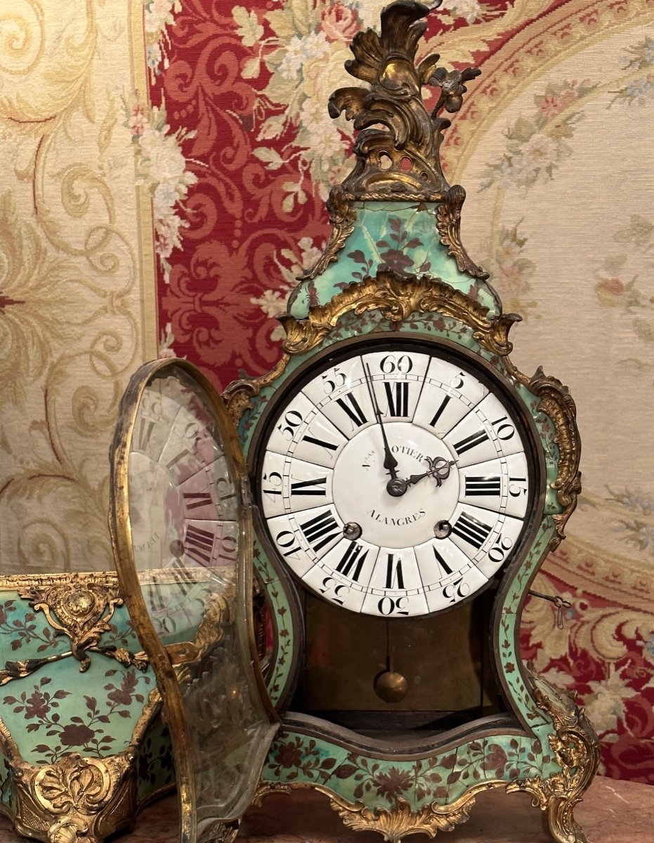 Cartel et Son Cul de Lampe d'Epoque Régence Début XVIIIème-photo-5