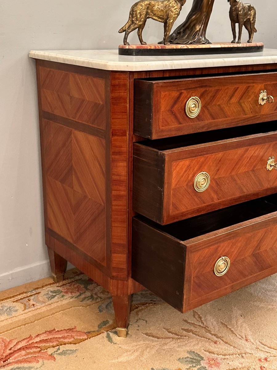 Commode De Style Louis XVI Epoque XIXeme-photo-1