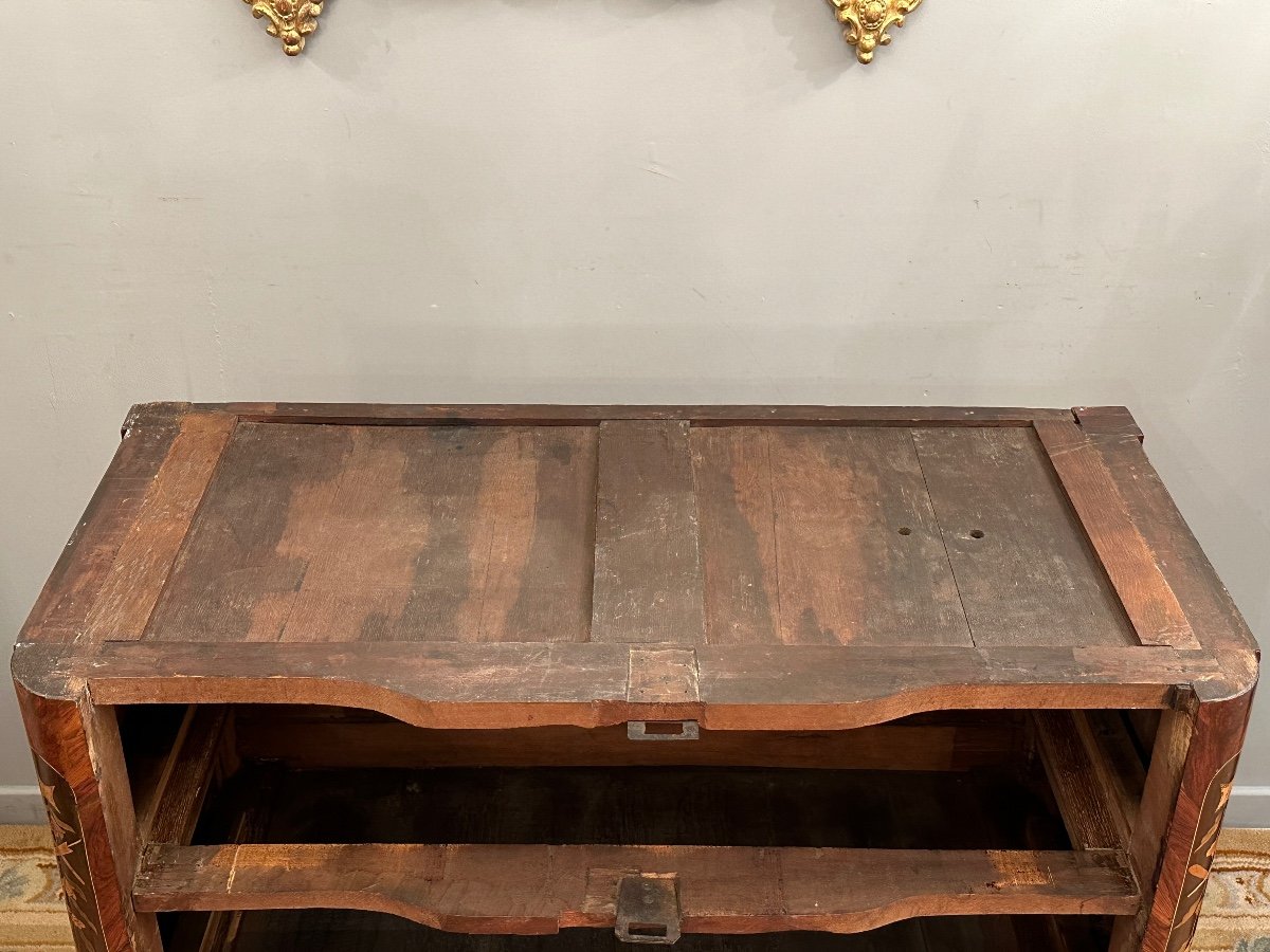 Léonard Boudin, Commode En Marqueterie Estampillée Epoque Transition Vers 1770-photo-3