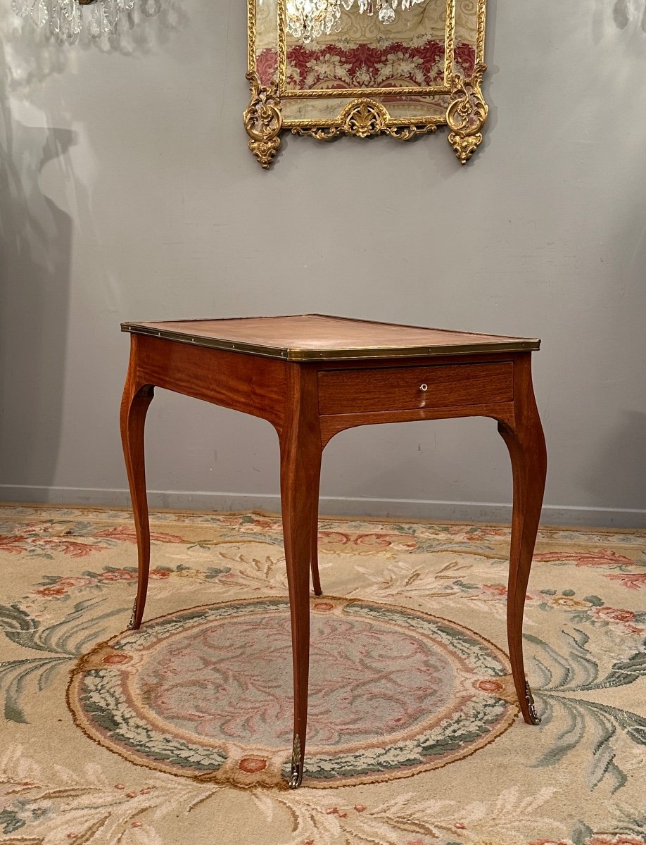 Louis XV Style Writing Table Nineteenth Time-photo-4