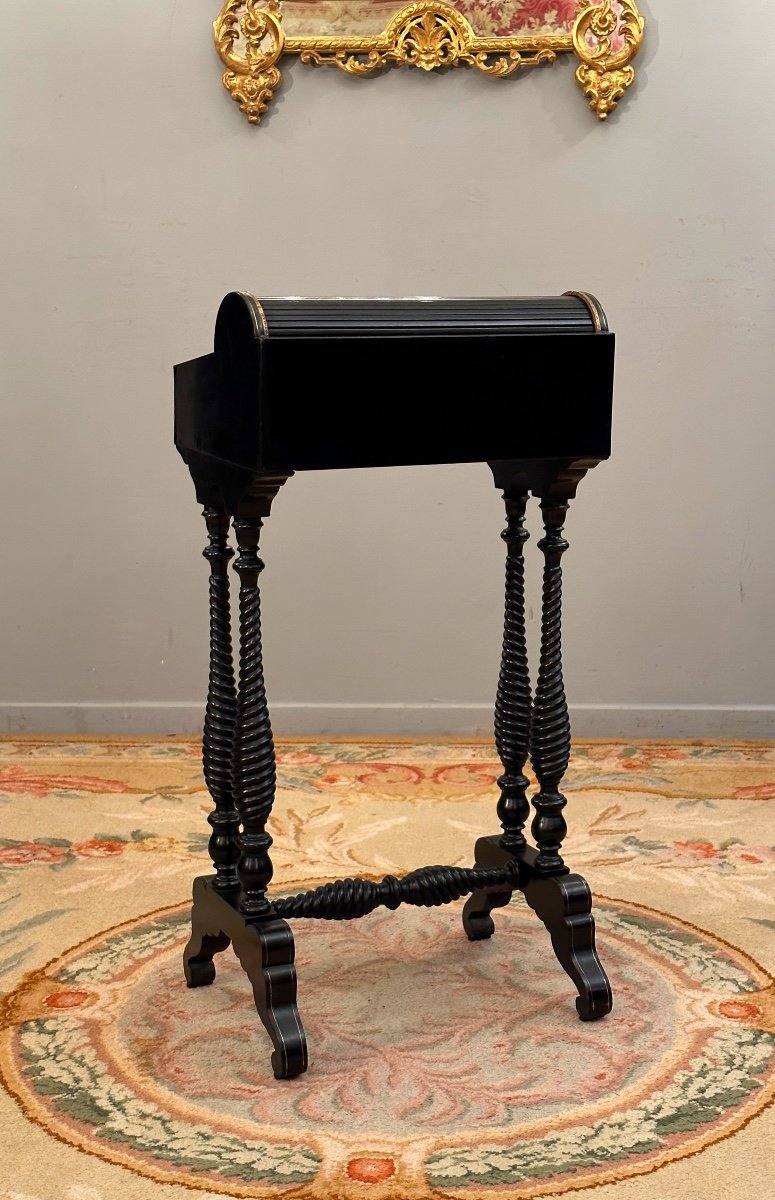 Billet Doux, Rare Bureau De Dame d'Epoque Napoleon III-photo-4