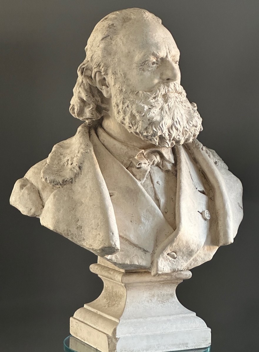 Jean Gautherin, Sculpture Buste d'Homme Signée Epoque XIXème-photo-6