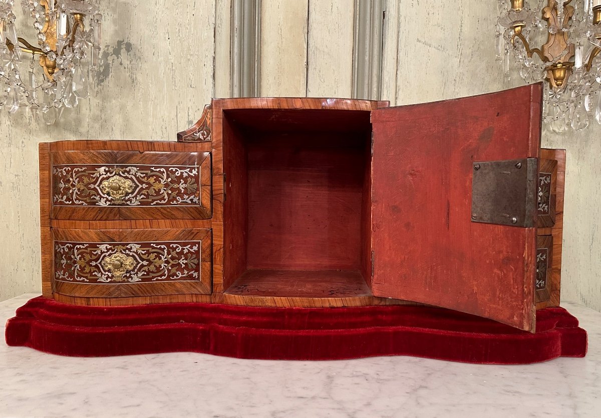 Louis XIV Period Marquetry Cabinet, XVIIth Century-photo-2