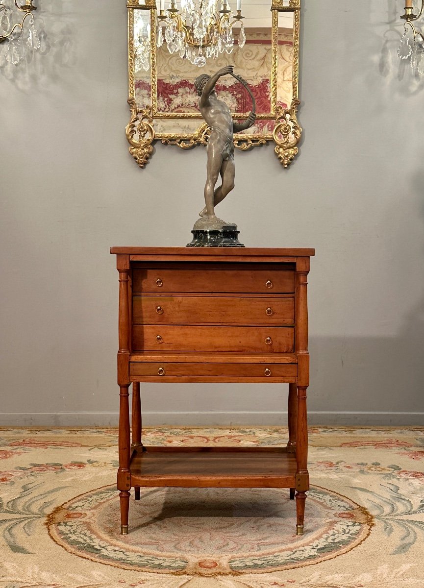 Louis XVI Period Chiffonniere Table Circa 1780-photo-5