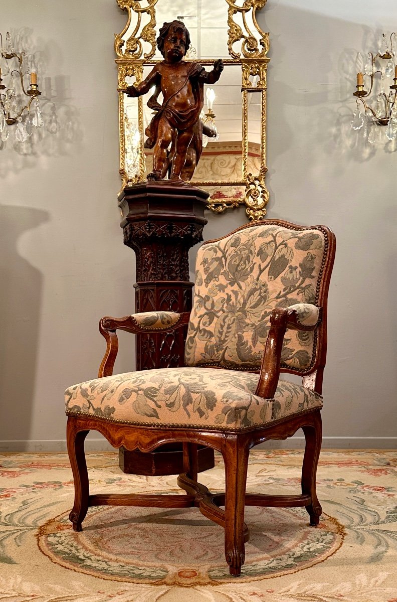 Regency Period Walnut Armchair Circa 1720