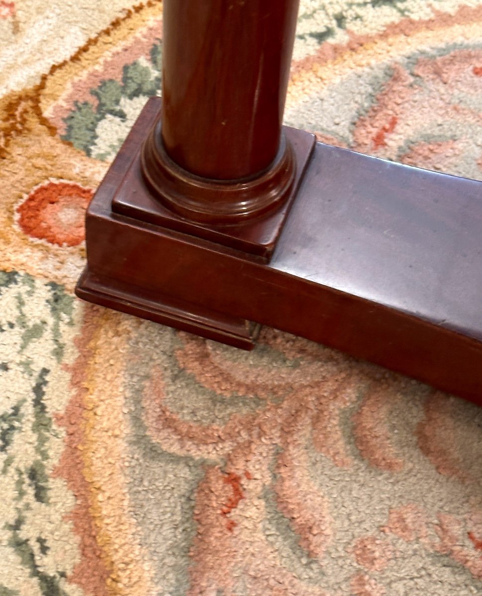 Empire Period Mahogany Tripod Pedestal Table Circa 1810-photo-2