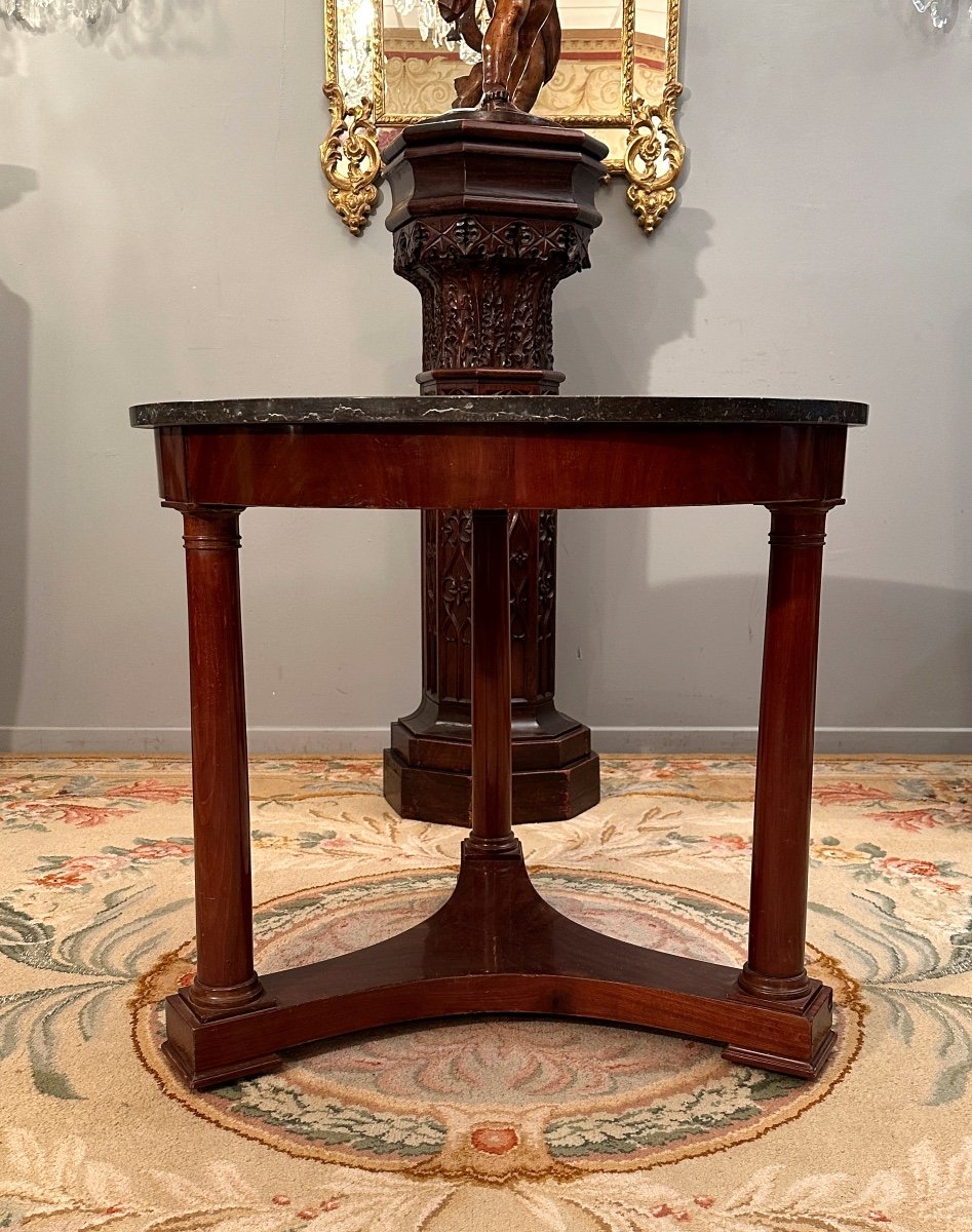 Empire Period Mahogany Tripod Pedestal Table Circa 1810-photo-4