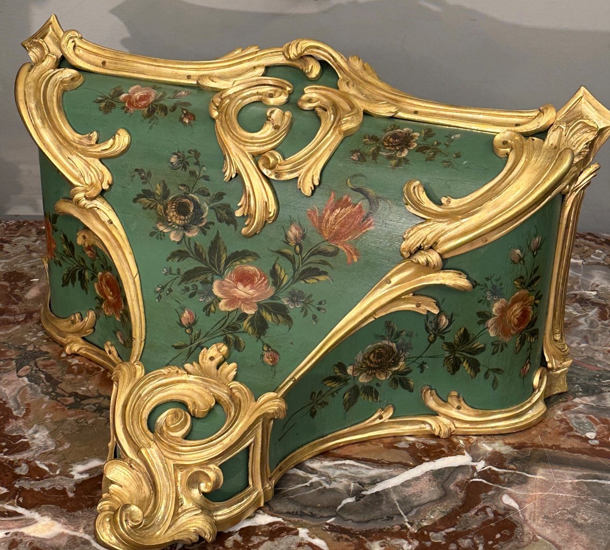 Balthazar Lieutaud, Wall Cartel And Its Louis XV Period Console, Circa 1750-photo-3