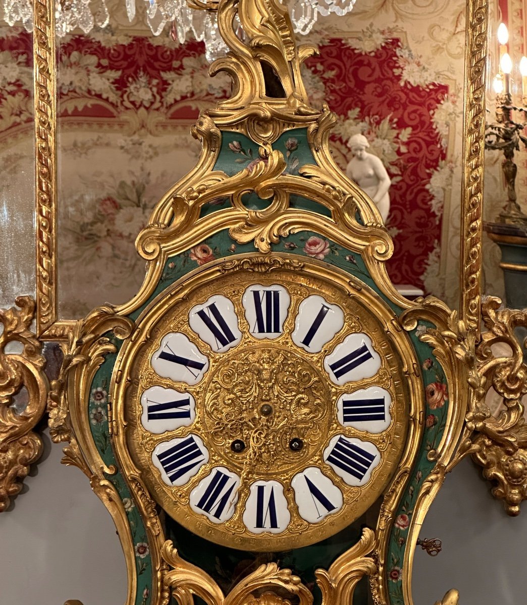 Balthazar Lieutaud, Wall Cartel And Its Louis XV Period Console, Circa 1750-photo-2