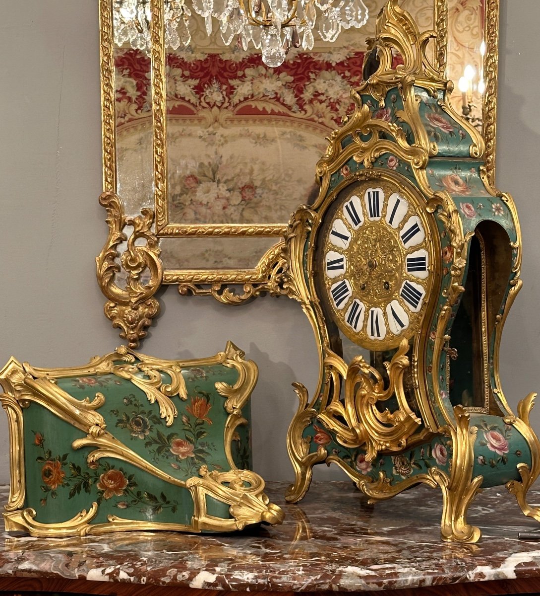 Balthazar Lieutaud, Wall Cartel And Its Louis XV Period Console, Circa 1750-photo-7