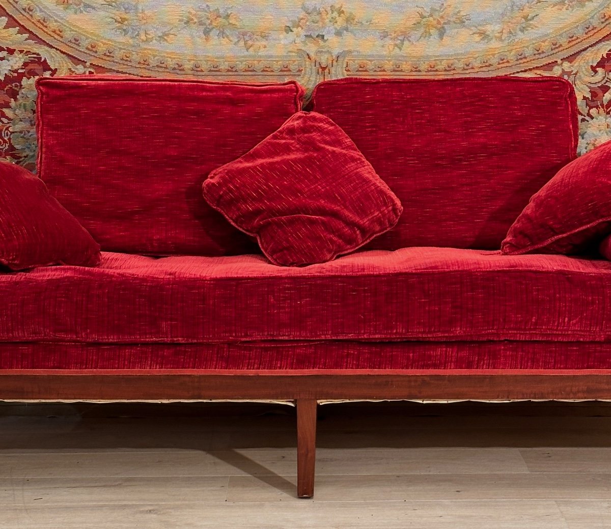 Banquette Méridienne En Acajou d'Epoque Directoire Vers 1795-photo-3