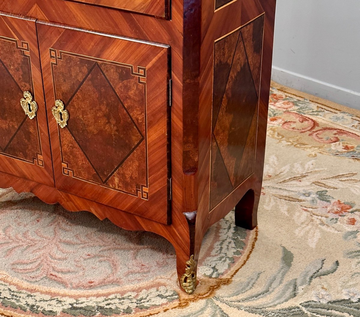 Secrétaire En Marqueterie d'Epoque Louis XV Estampillé  Vers 1750-photo-2
