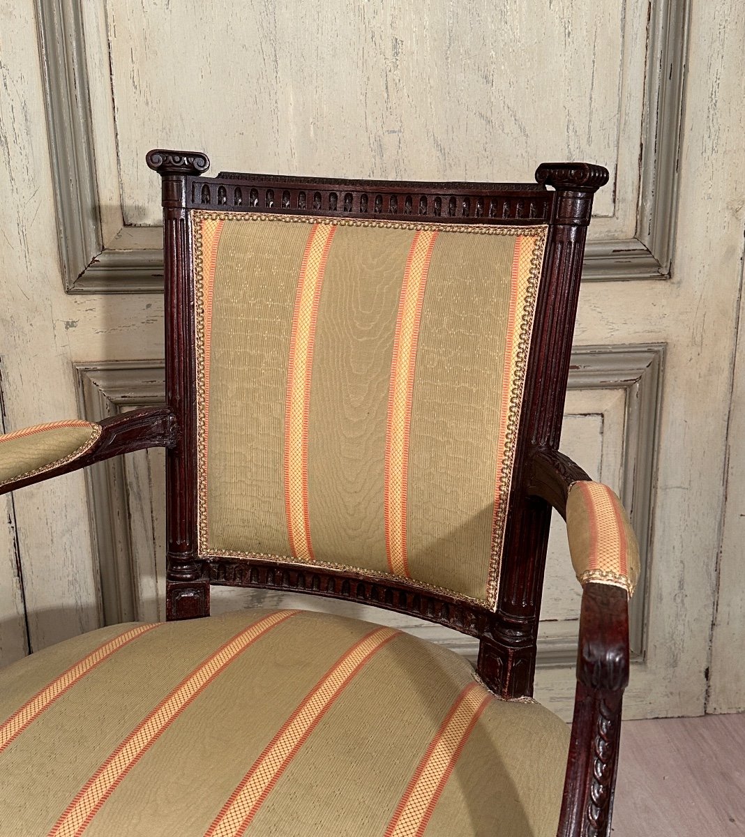 Pierre Nicolas Pillot, Pair Of Louis XVI Period Armchairs Circa 1780-photo-2