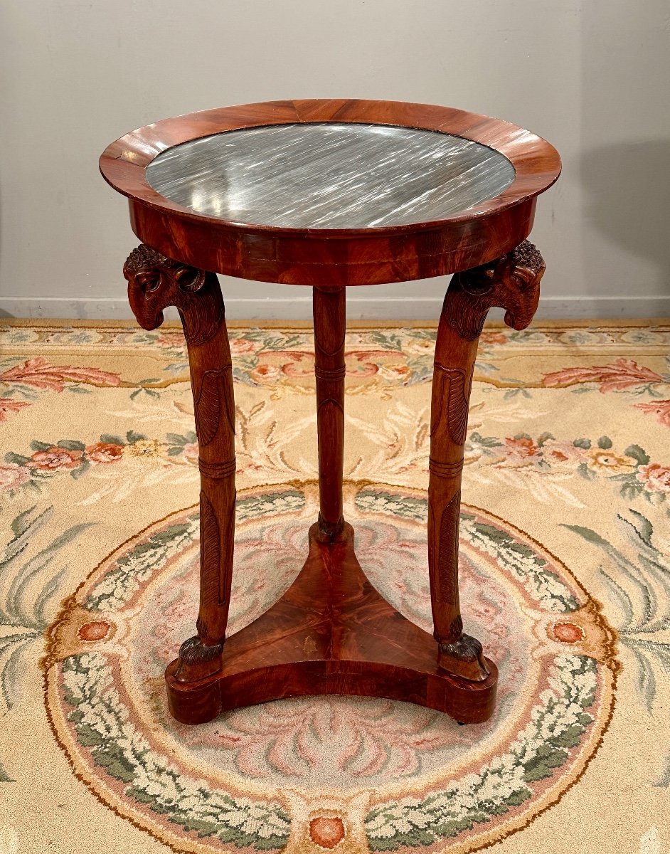 Jacob, Mahogany Tripod Pedestal Table From Consulate Period Circa 1800-photo-2