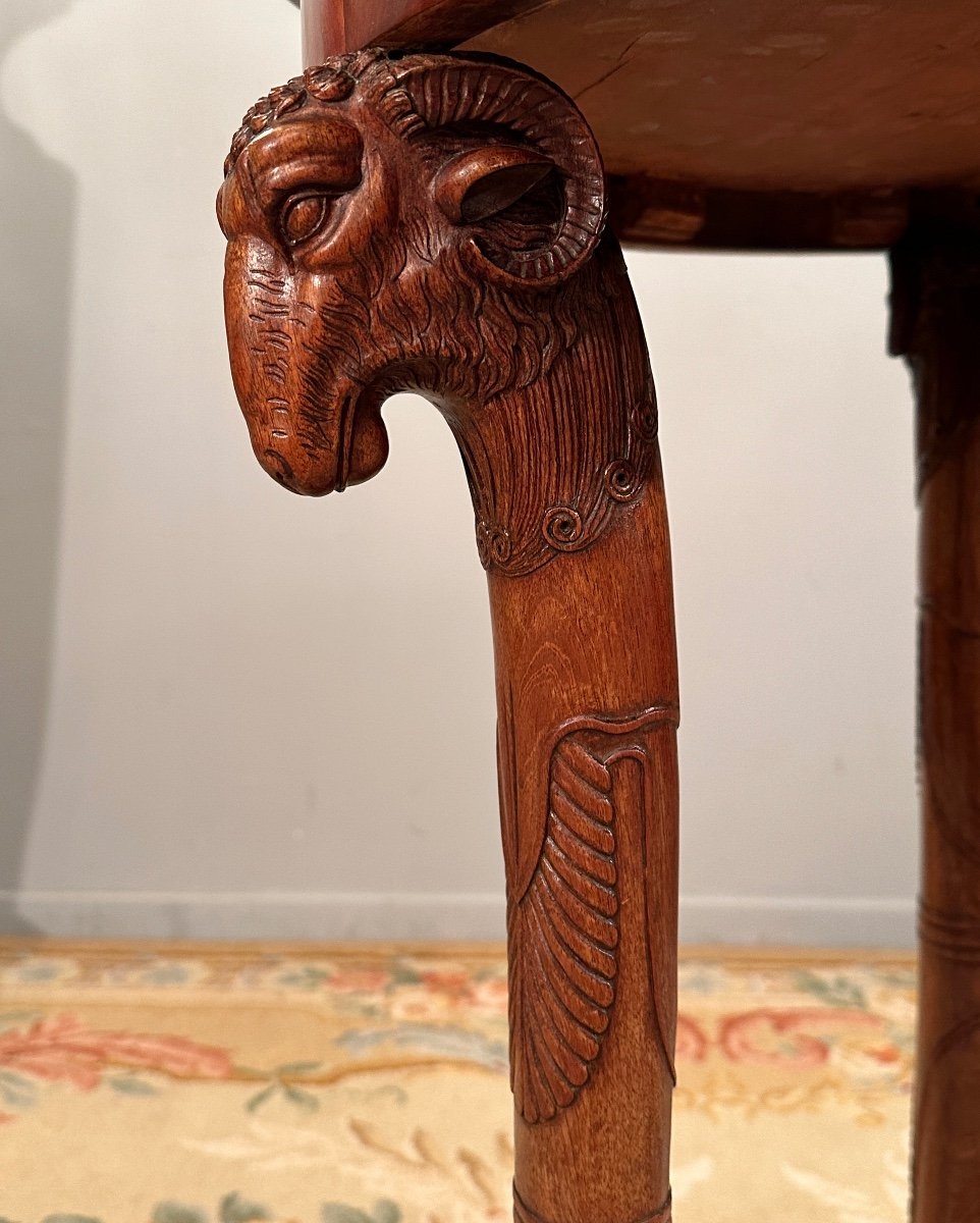 Jacob, Mahogany Tripod Pedestal Table From Consulate Period Circa 1800-photo-3