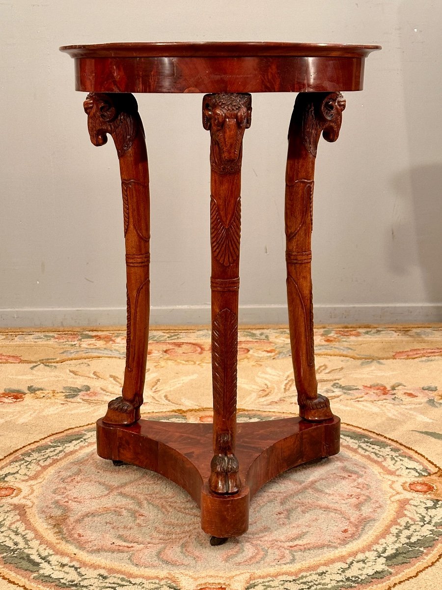 Jacob, Mahogany Tripod Pedestal Table From Consulate Period Circa 1800-photo-4