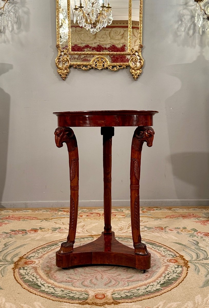 Jacob, Mahogany Tripod Pedestal Table From Consulate Period Circa 1800-photo-4