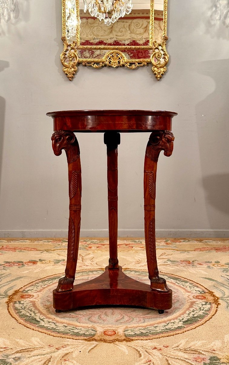 Jacob, Mahogany Tripod Pedestal Table From Consulate Period Circa 1800