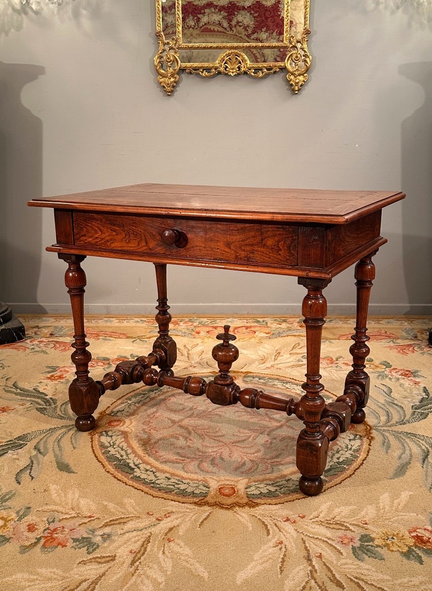 Louis XIII Period Writing Table 17th Century-photo-3