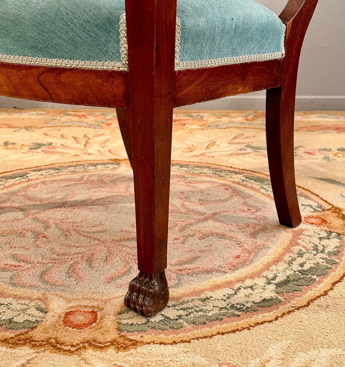 Empire Style Mahogany Armchair Return From Egypt 19th Century-photo-7