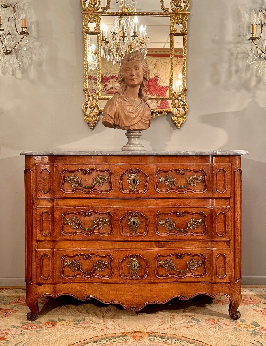 Proantic: Louis XV Provence Period Crossbow Commode, Circa 1750