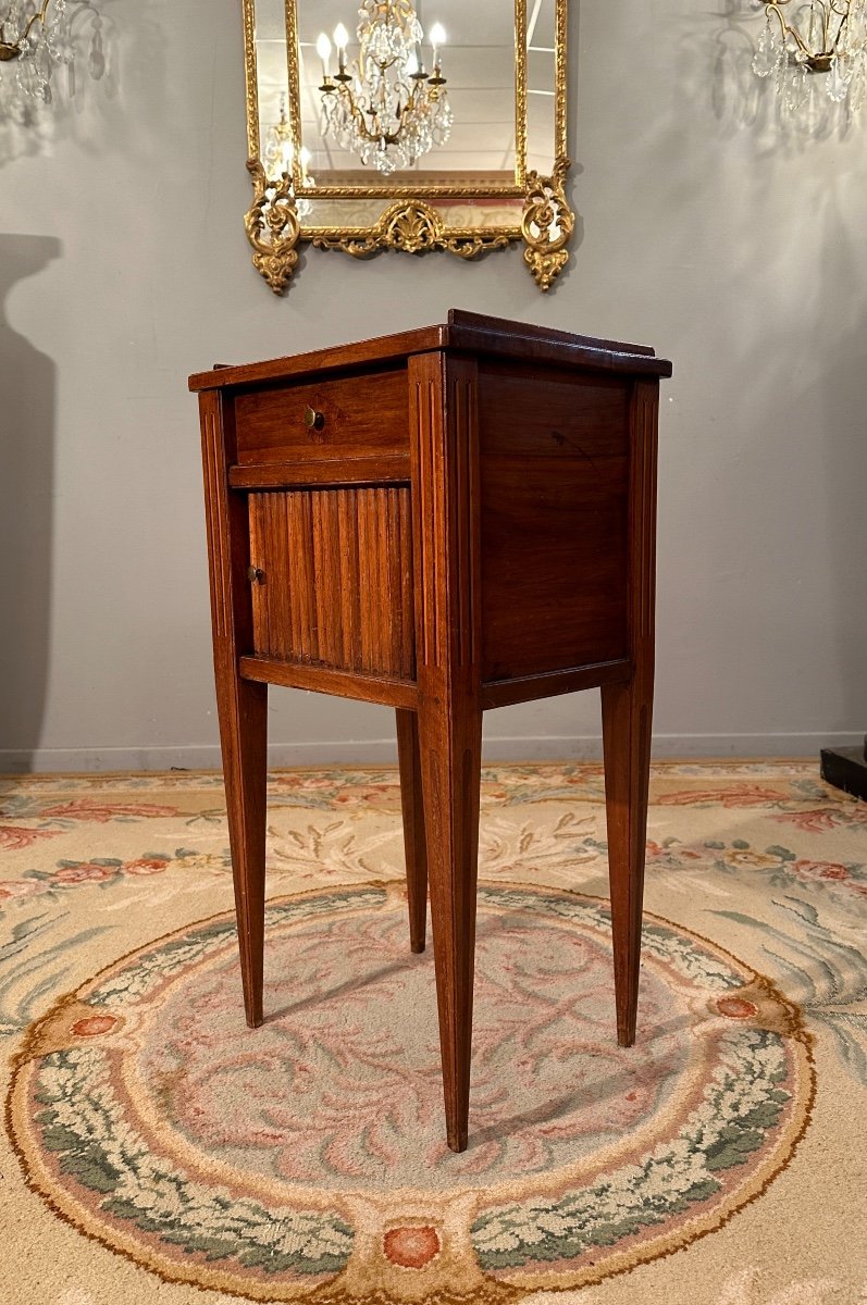 Petite Table De Salon A Rideau d'Epoque Louis XVI Vers 1780-photo-3
