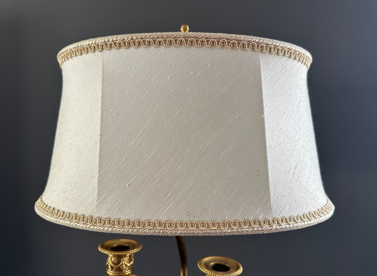 Chandelier Pied De Lampe Satyr En Bronze de Style Louis XVI-photo-5