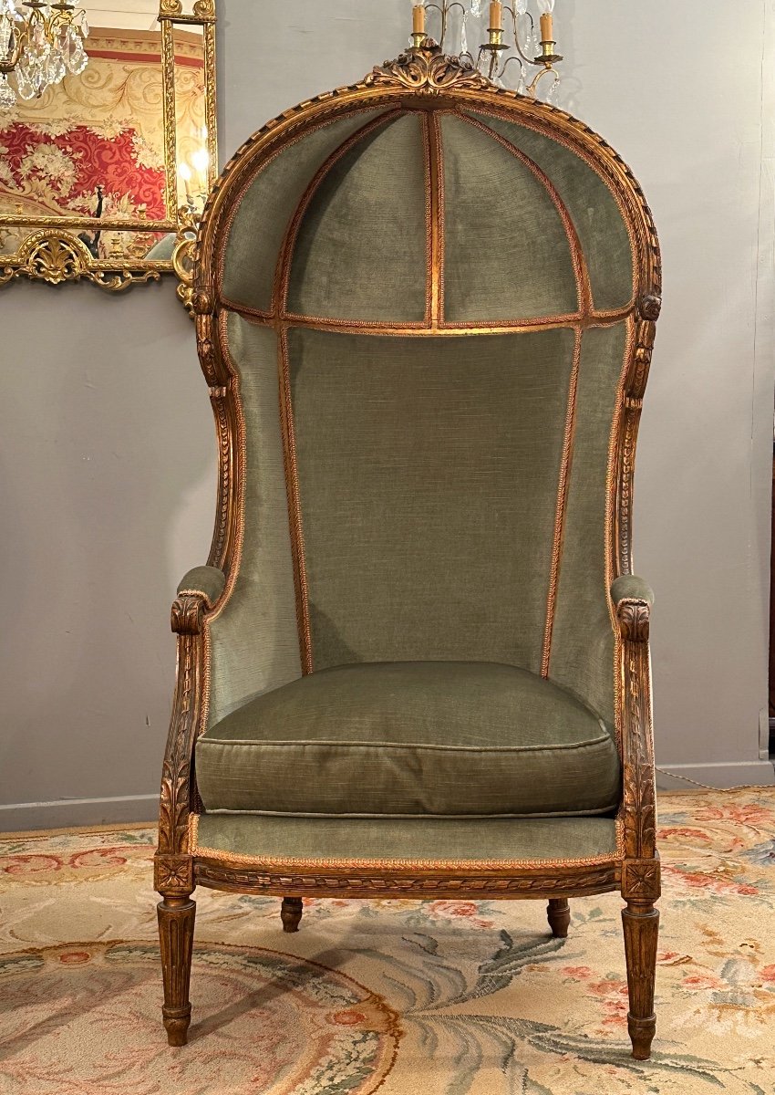 Pair Of Shepherdess In Confessional Golden Wood Napoleon III Period Circa 1870-photo-4