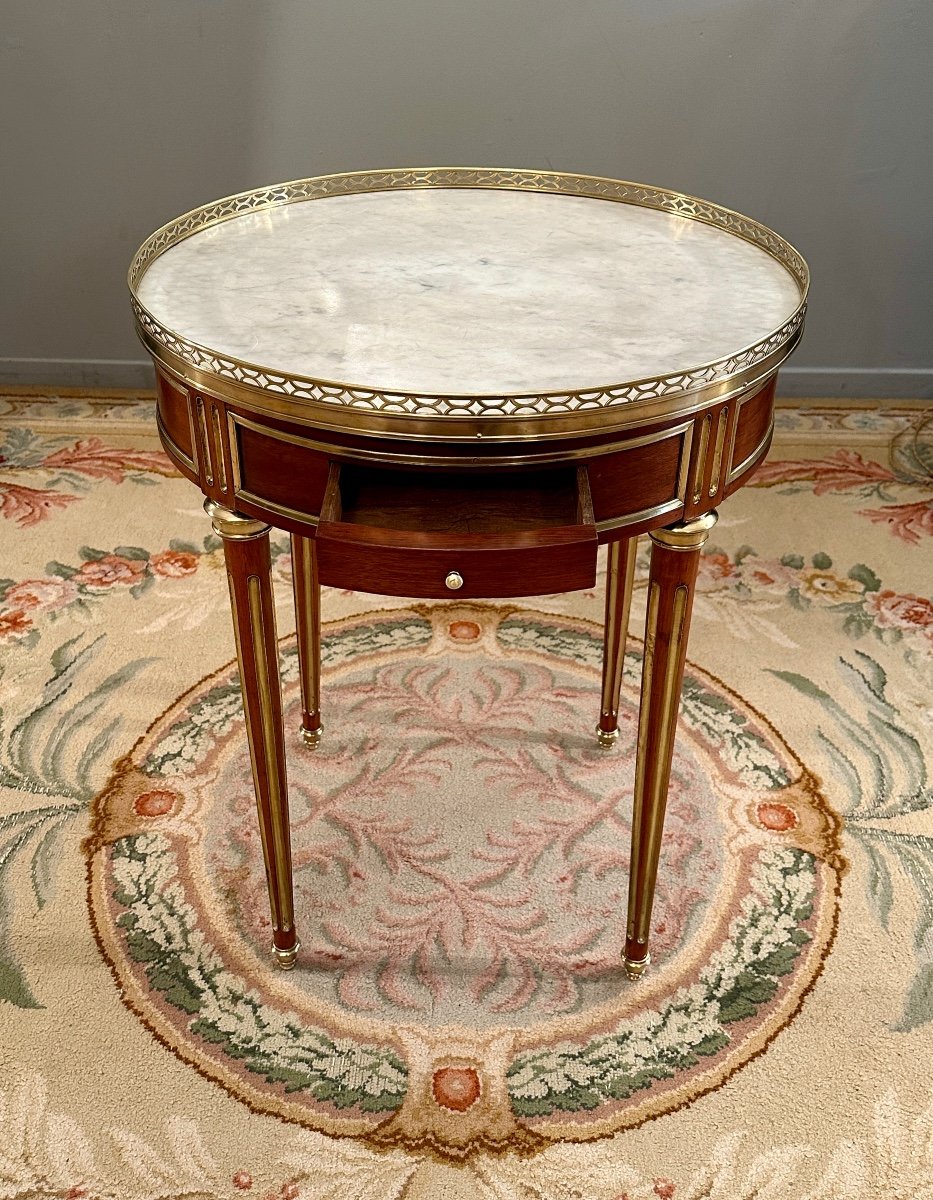 Louis XVI Style Mahogany Hot Water Bottle Pedestal Table Napoleon III Period-photo-7