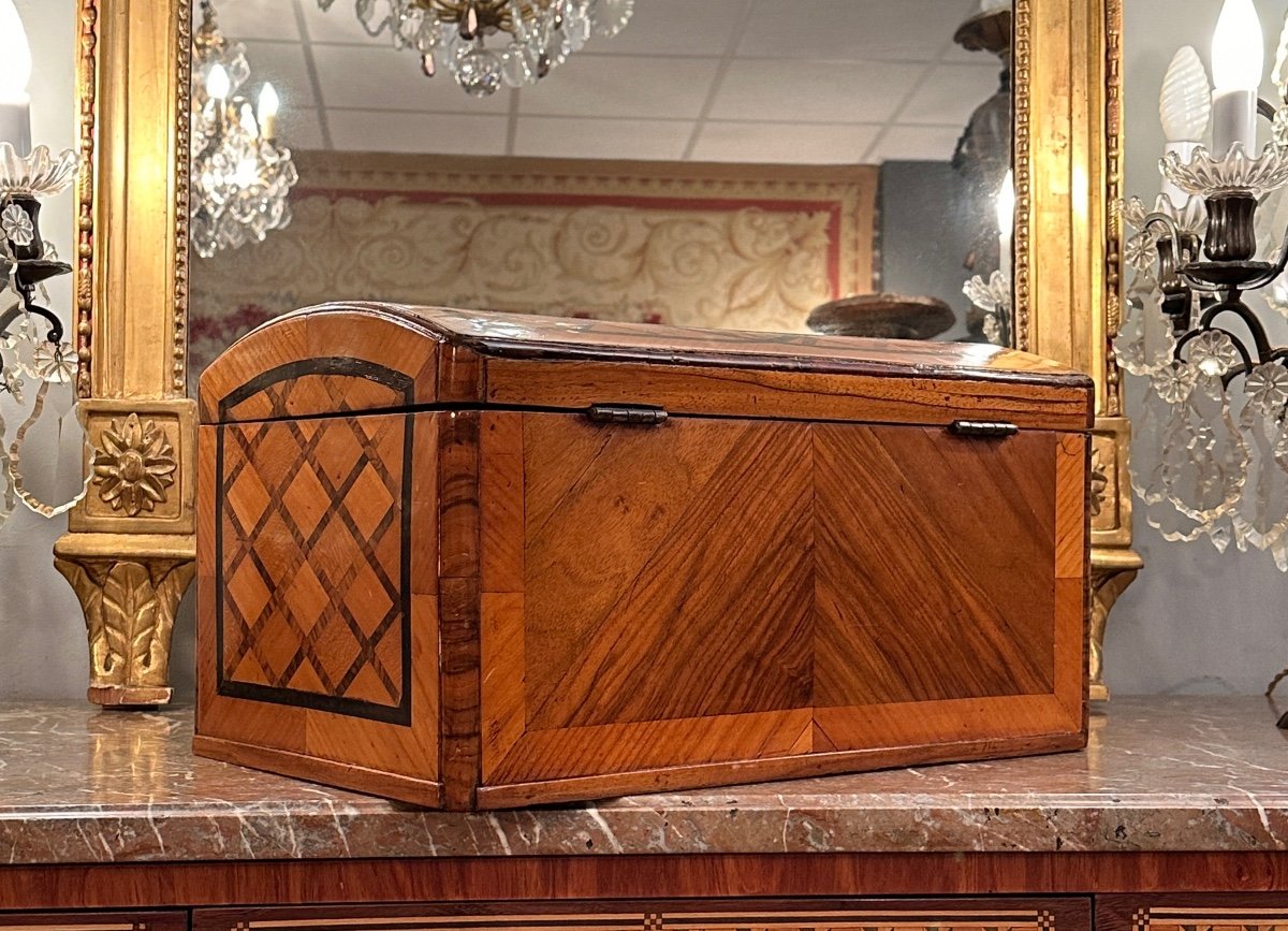Hache, Coffret En Marqueterie d'Epoque XVIIIème -photo-1