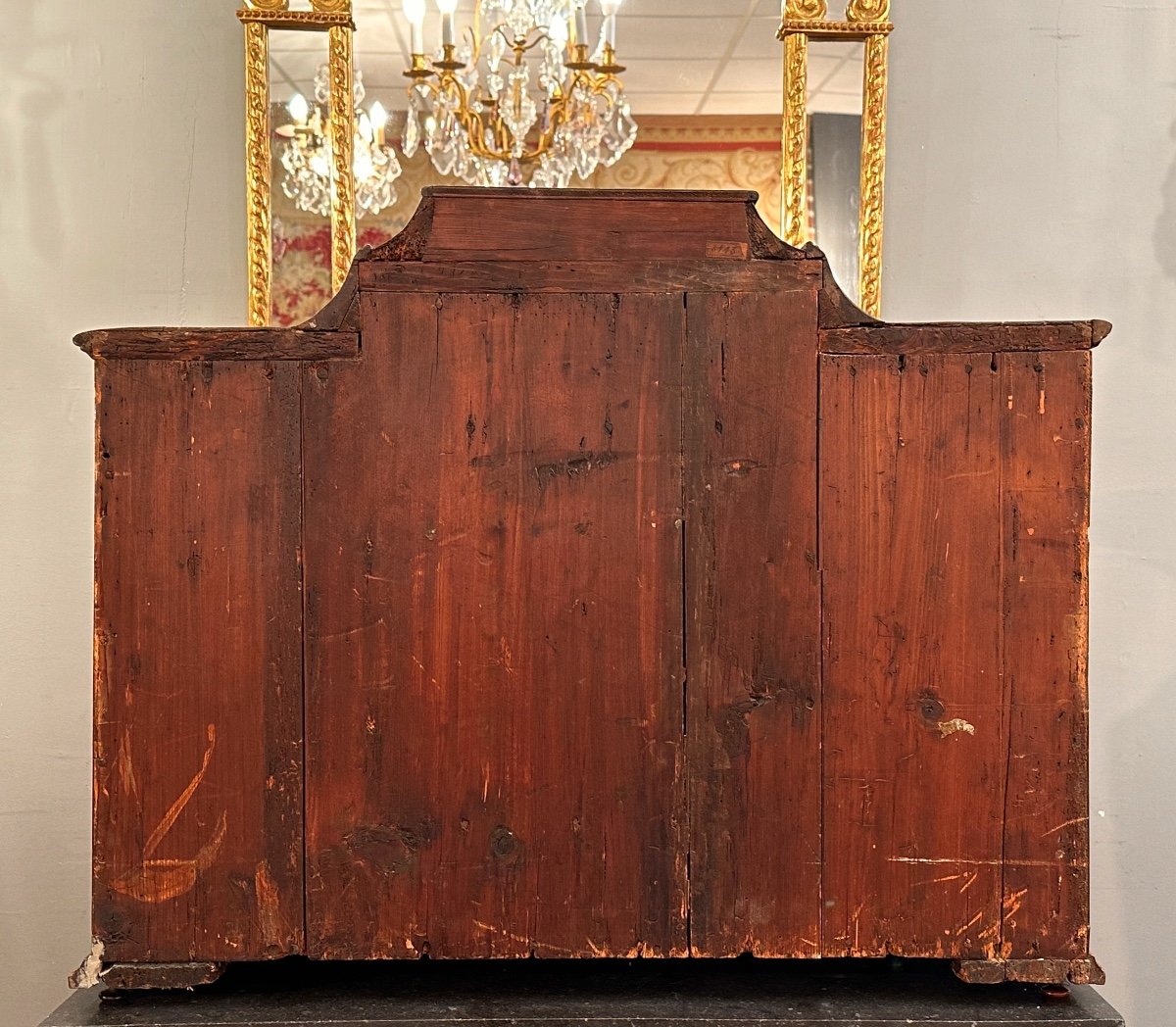 Small Cabinet In Marquetry From The 18th Century Around 1750-photo-2