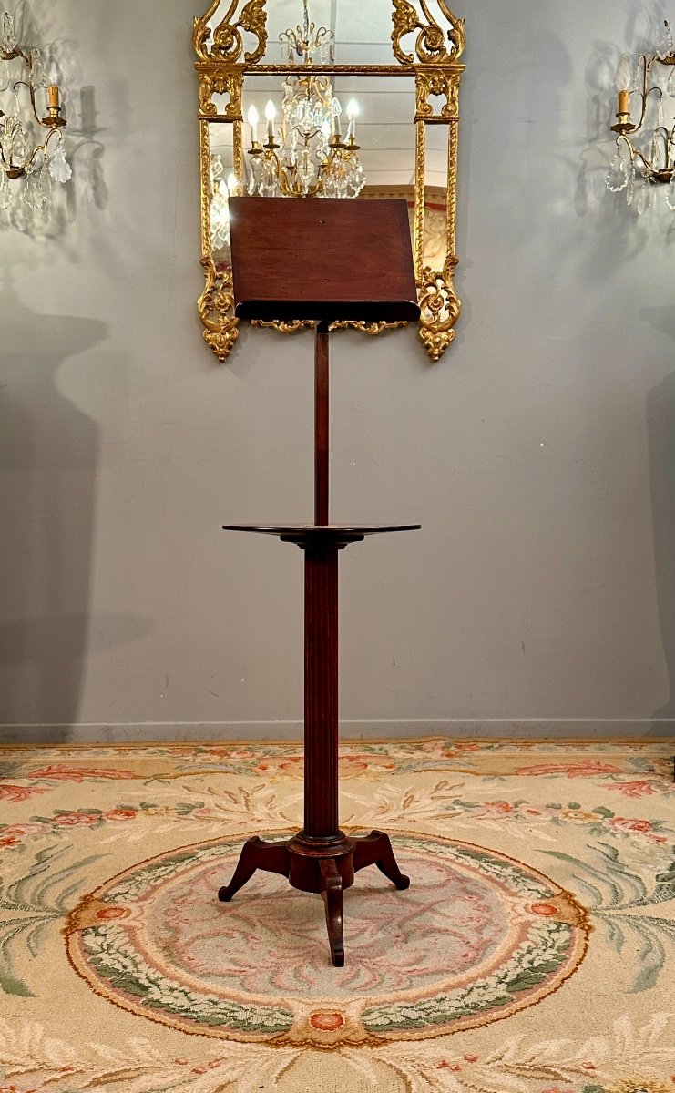 19th Century Mahogany Pedestal Lectern 