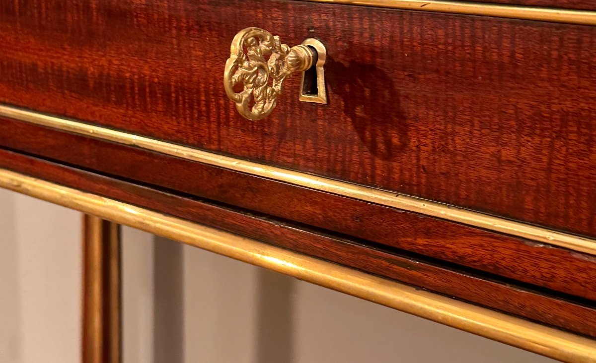 Louis XVI Period Mahogany Console Table Circa 1780-photo-3
