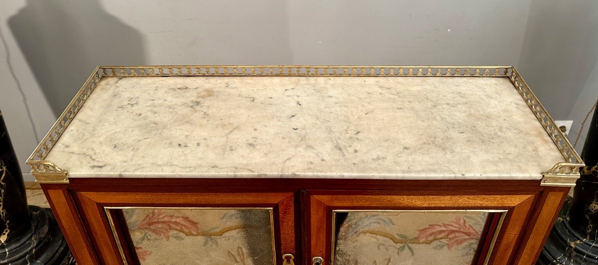 Petit Bureau A Cylindre Bonheur du Jour d'Epoque Louis XVI Vers 1780-photo-4