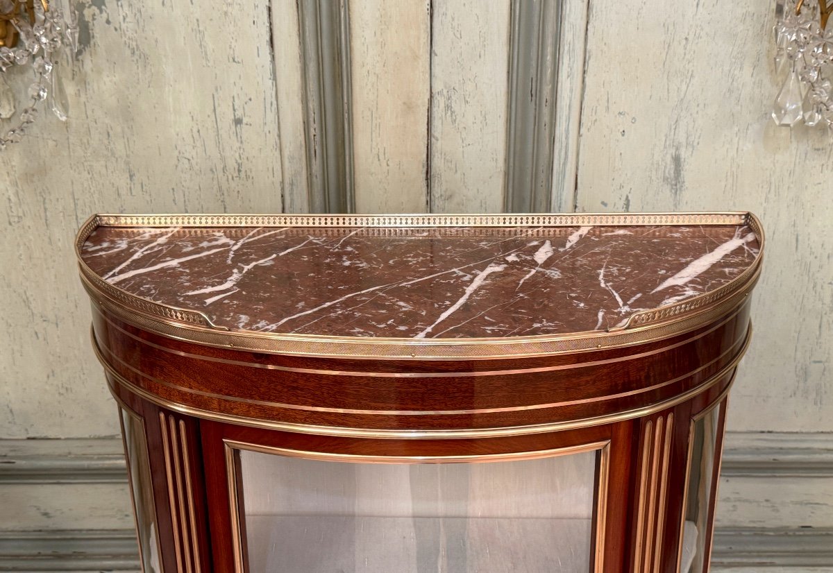 Proantic: Vitrine En Acajou De Style Louis XVI Vers 1860