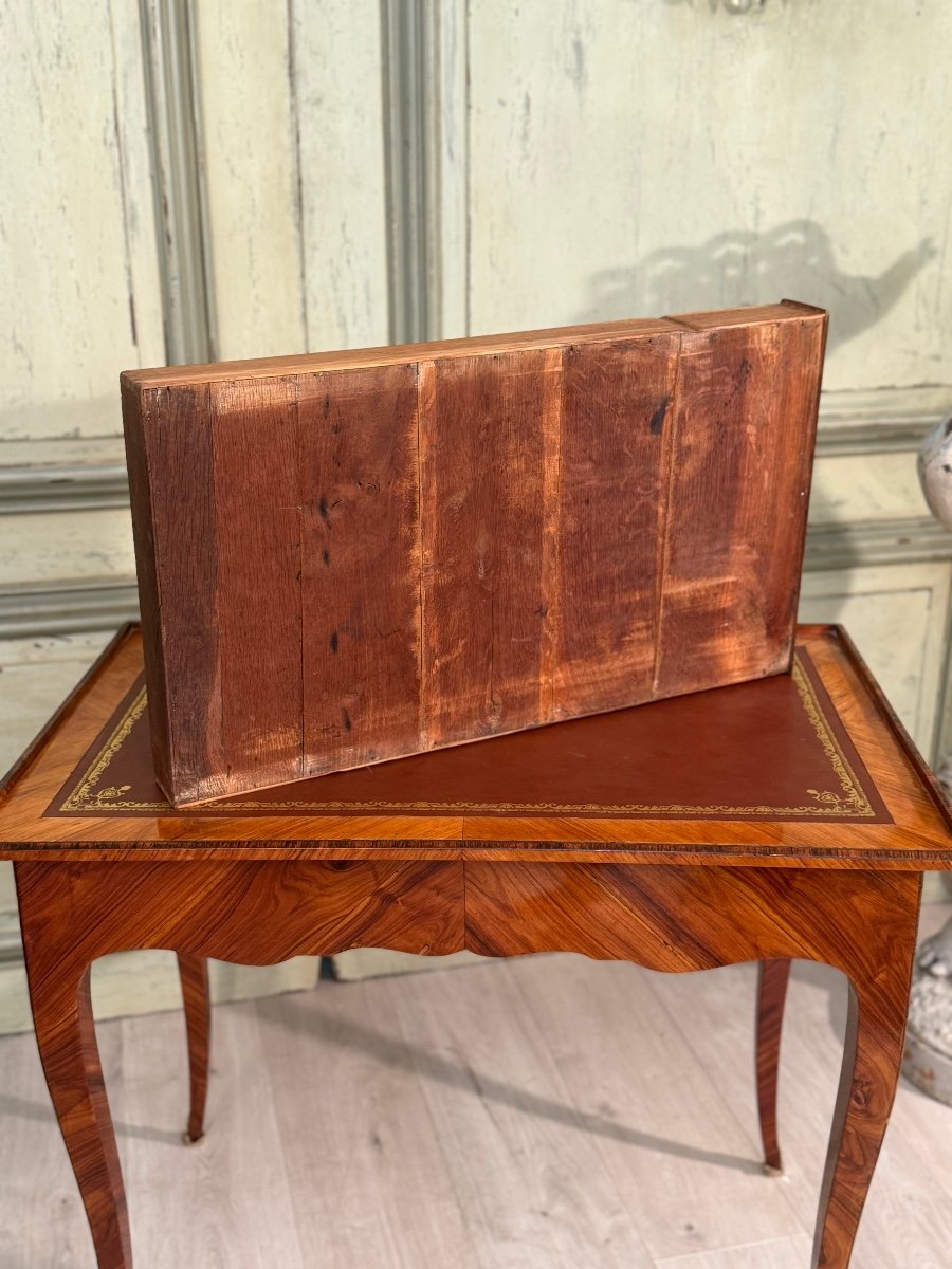 Bureau De Dame Bois de Rose d'Epoque Louis XV Vers 1750-photo-2
