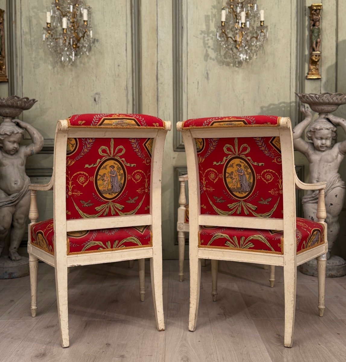 Lacquered Wood Living Room Furniture From The Directoire Period Circa 1790-photo-2