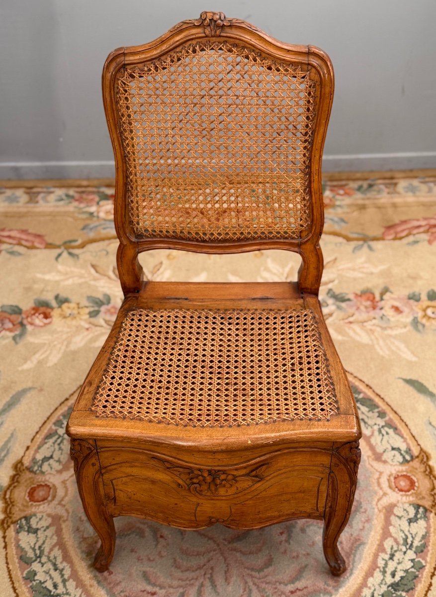 Louis XV Period Commode Chair, Circa 1760.-photo-4