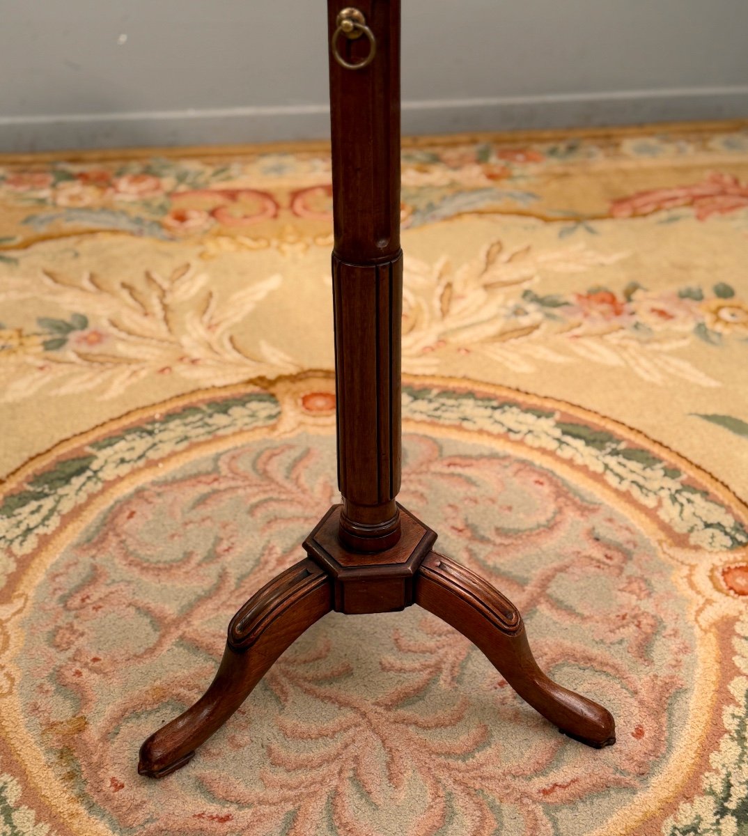 Louis XVI Period Mahogany Rack And Pinion Gueridon Circa 1780-photo-1