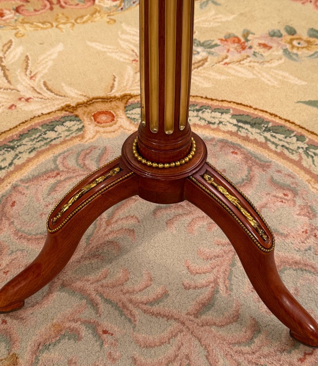 Louis XVI Period Mahogany Tilting Gueridon, Circa 1780-photo-4