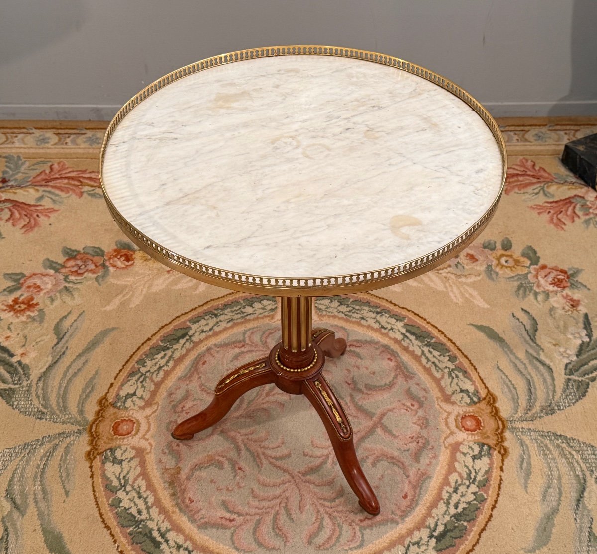 Louis XVI Period Mahogany Tilting Gueridon, Circa 1780-photo-1