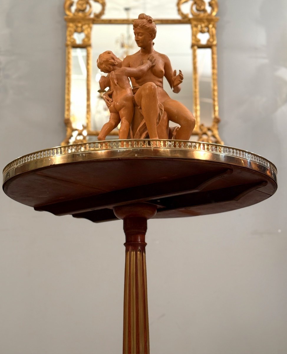 Louis XVI Period Mahogany Tilting Gueridon, Circa 1780-photo-2