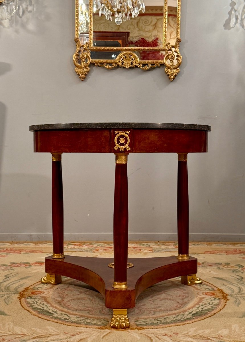 19th Century Empire Style Mahogany Gueridon-photo-2