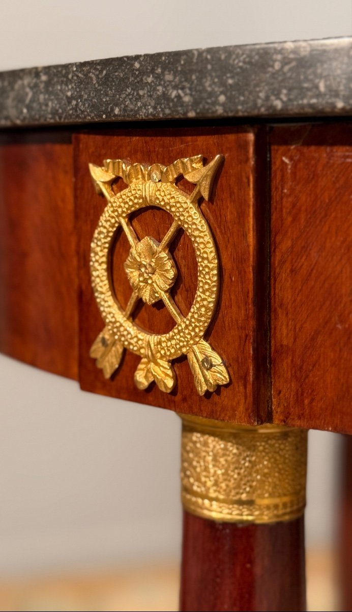 19th Century Empire Style Mahogany Gueridon-photo-4