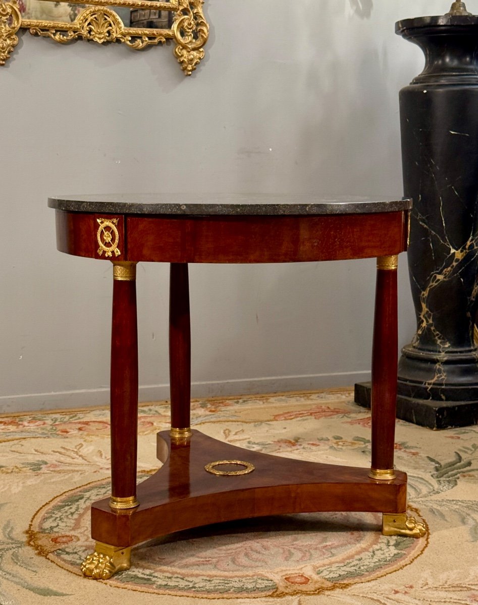 19th Century Empire Style Mahogany Gueridon-photo-2