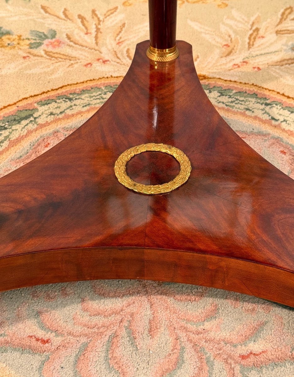 19th Century Empire Style Mahogany Gueridon-photo-5