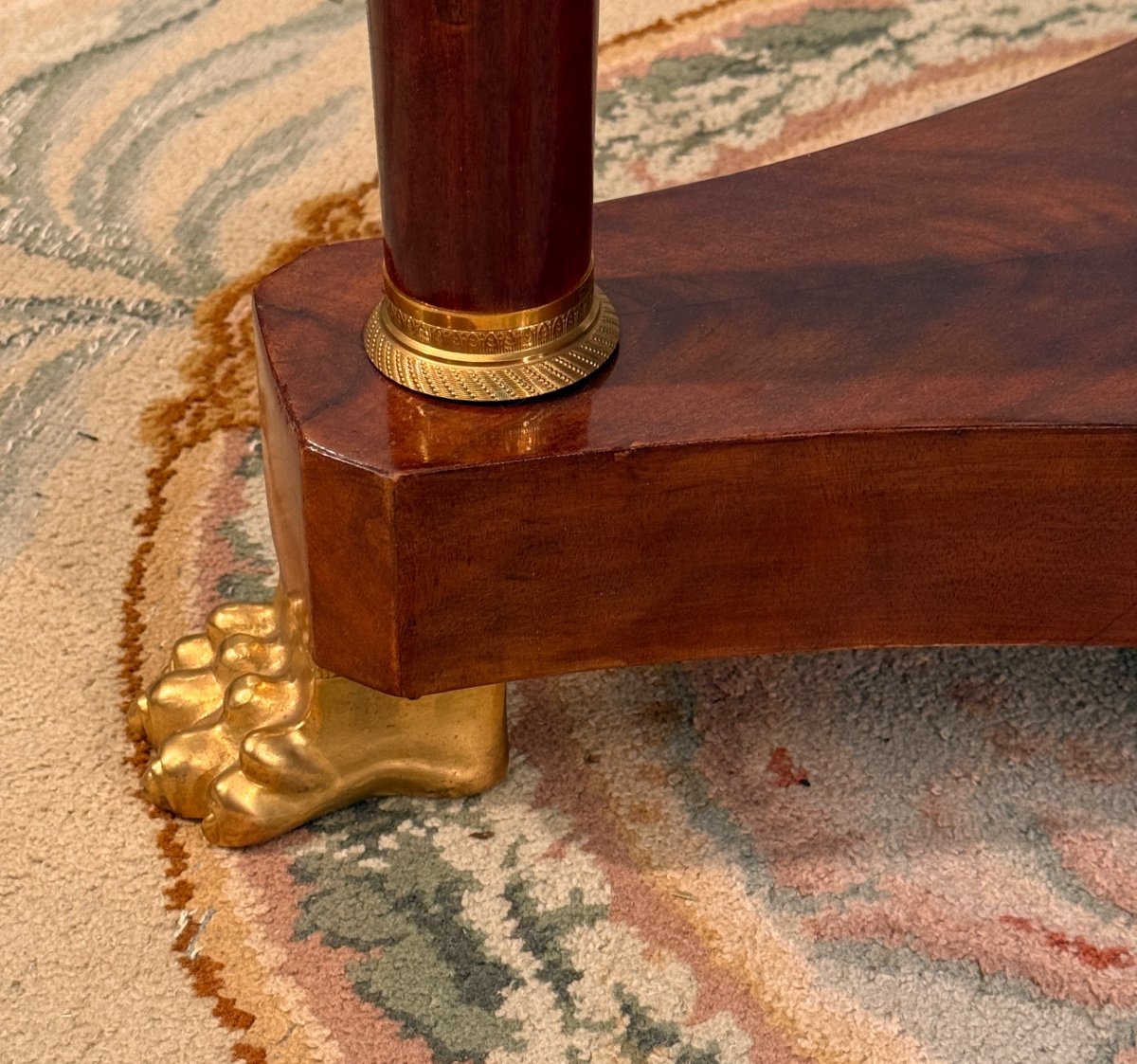 19th Century Empire Style Mahogany Gueridon-photo-7