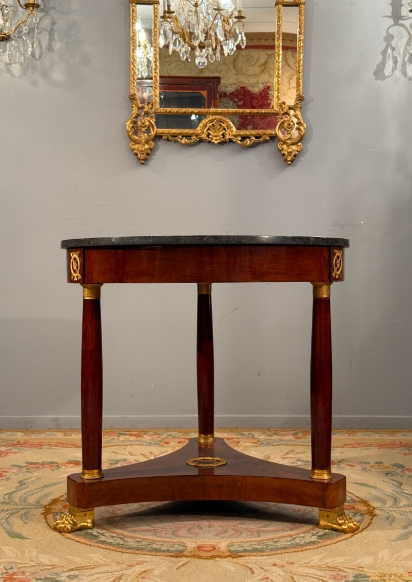 19th Century Empire Style Mahogany Gueridon-photo-6