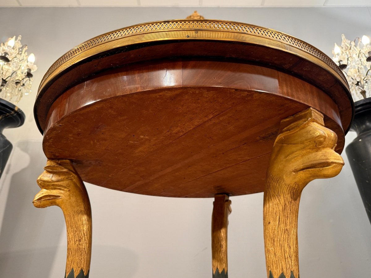 Empire Period Mahogany Gueridon, Circa 1810-photo-1