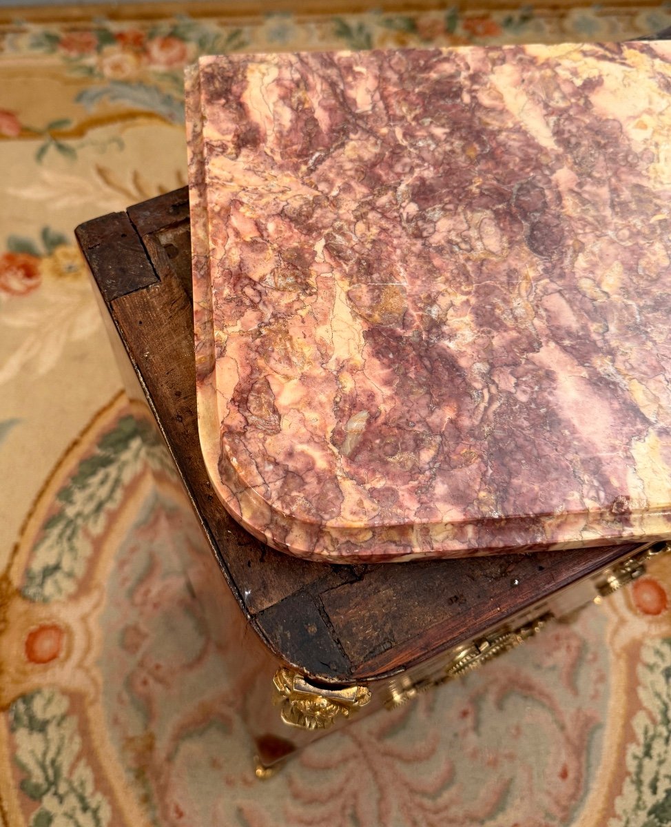 Small Transitional Period Chest Of Drawers, Circa 1760-photo-2